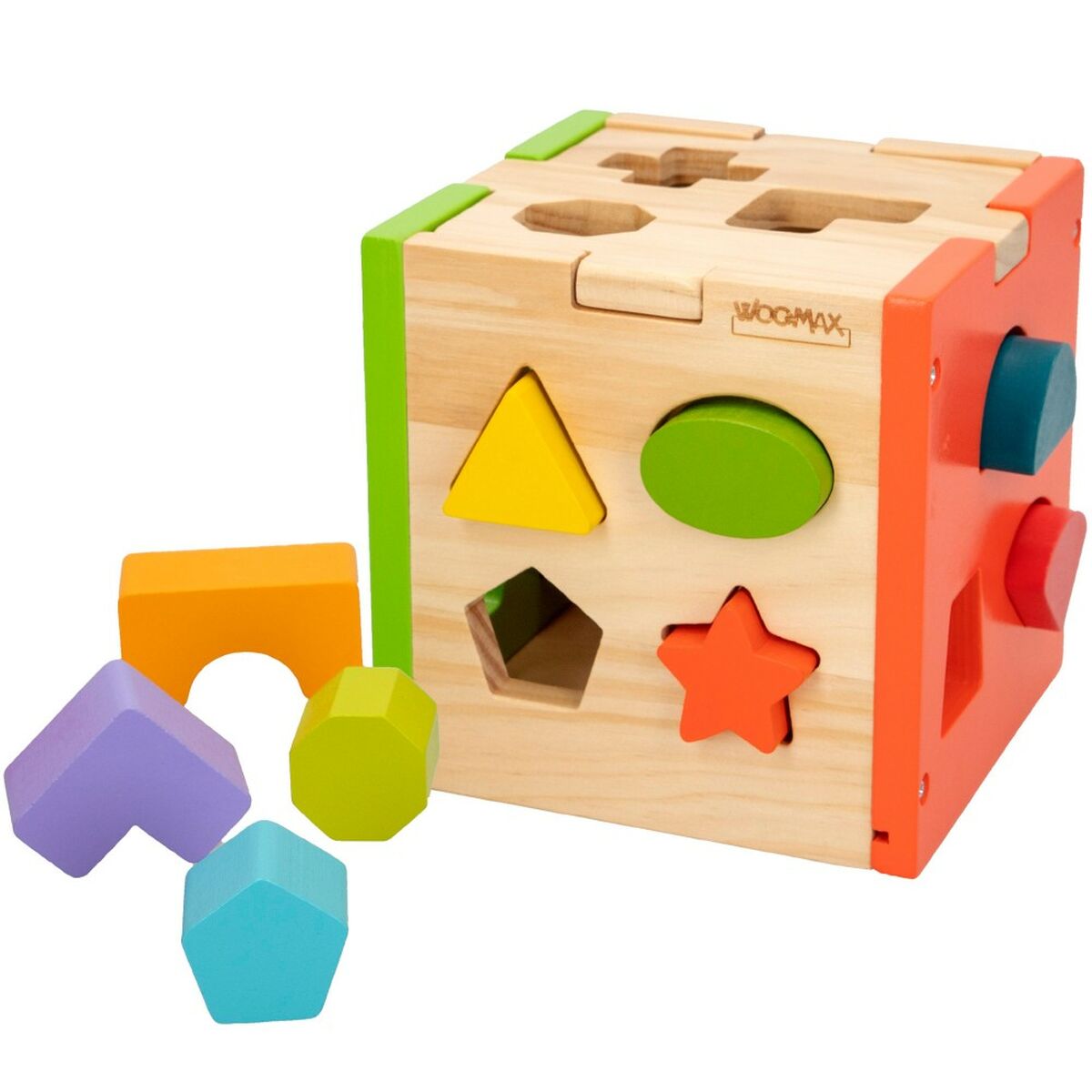 Puzzle pentru Copii din Lemn Woomax 15 x 15 x 15 cm (6 Unități) - Bebelus, Jucăriile copilăriei timpurii