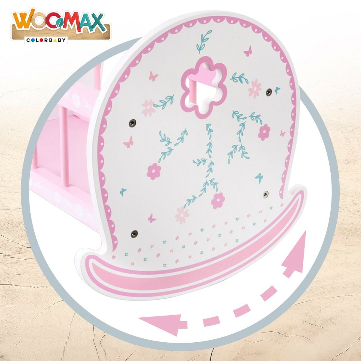 Pătuț pentru Păpuși Woomax 2 Unități 47 x 35 x 35 cm - Jucarii si jocuri, Păpuși și accesorii