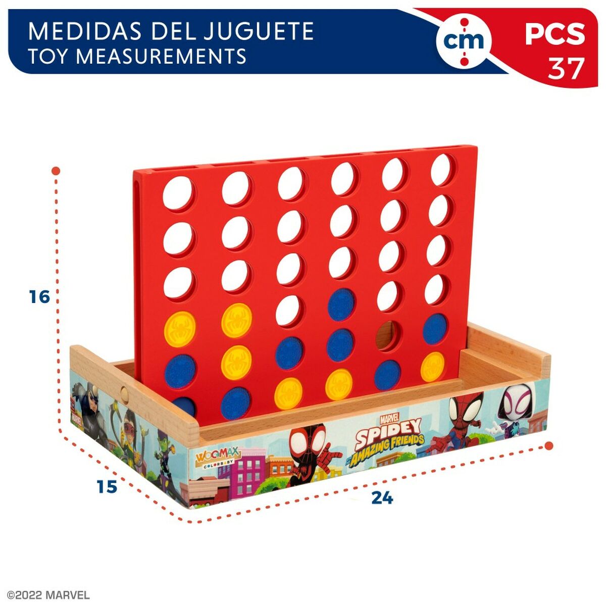 4 în Linie Spidey 24 x 16 x 15 cm (6 Unități) - Jucarii si jocuri, Jocuri și accesorii