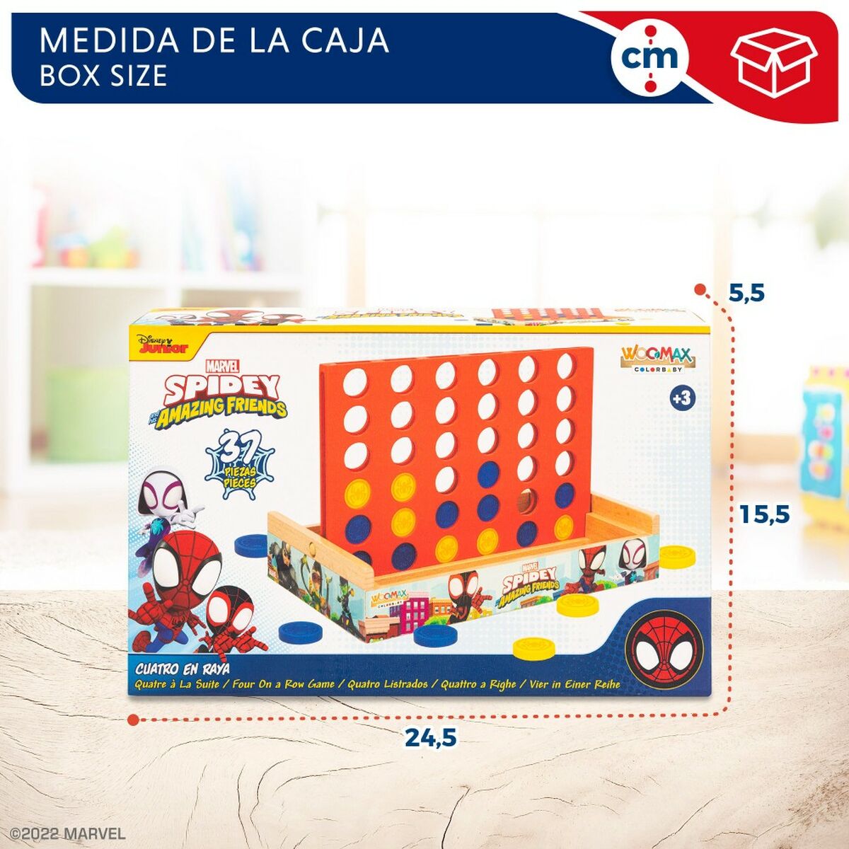 4 în Linie Spidey 24 x 16 x 15 cm (6 Unități) - Jucarii si jocuri, Jocuri și accesorii