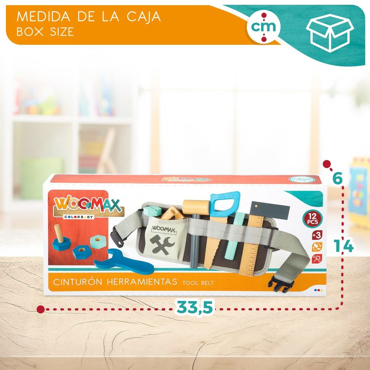 Unelte jucării Woomax 12 Piese 31 x 14 x 2,5 cm 6 Unități - Jucarii si jocuri, Imitații de jocuri