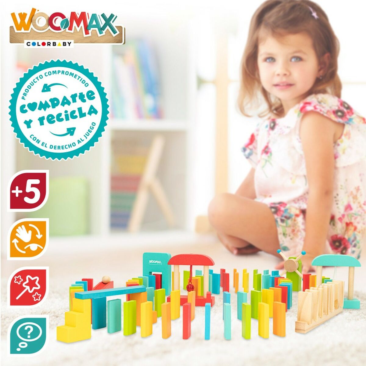 Domino Woomax (6 Unități) - Jucarii si jocuri, Jocuri și accesorii