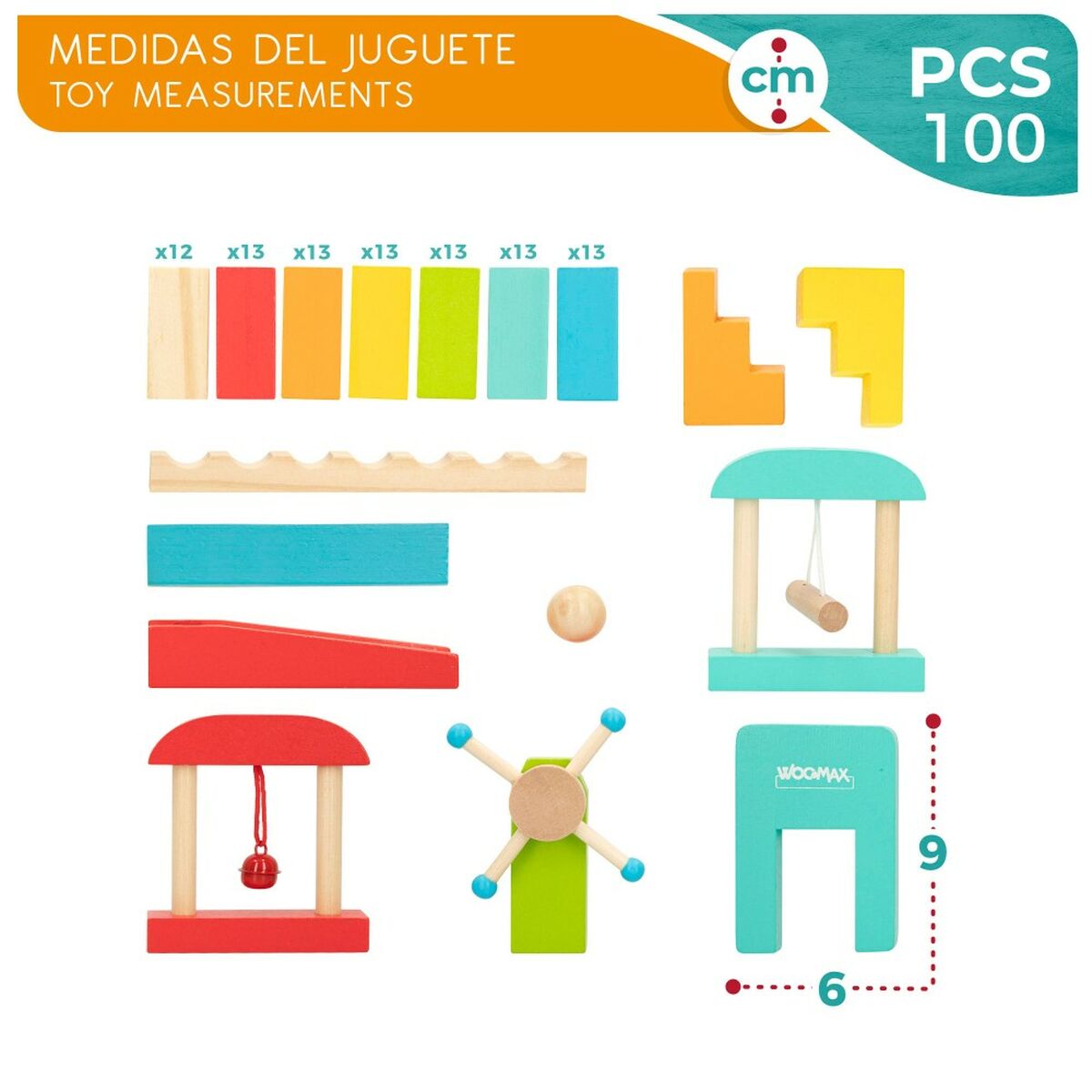 Domino Woomax (6 Unități) - Jucarii si jocuri, Jocuri și accesorii