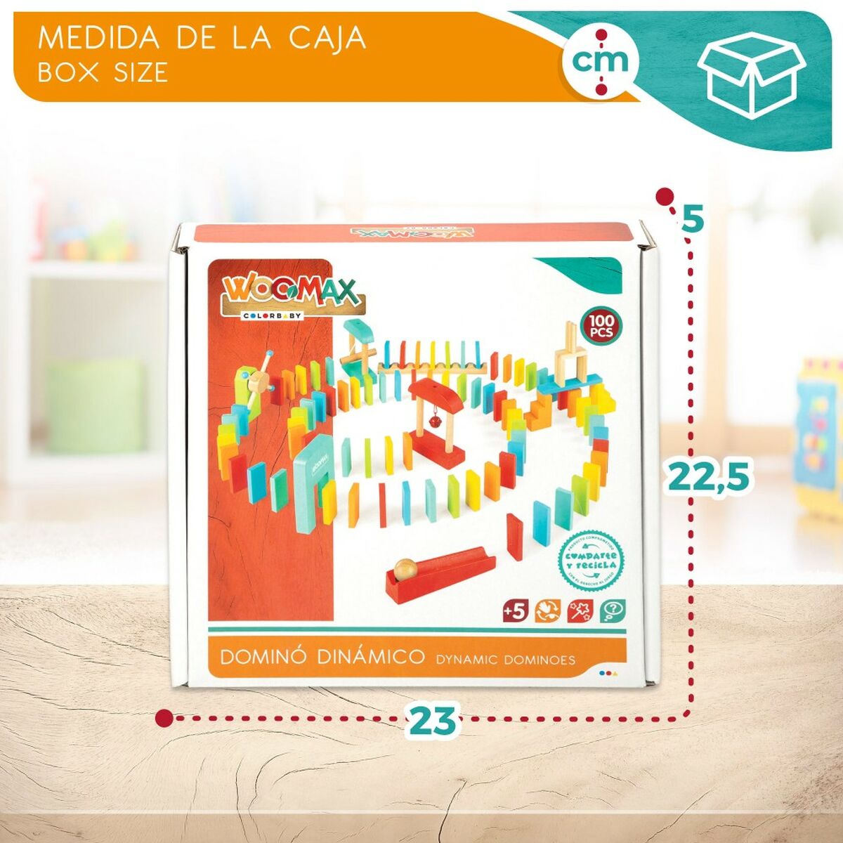 Domino Woomax (6 Unități) - Jucarii si jocuri, Jocuri și accesorii