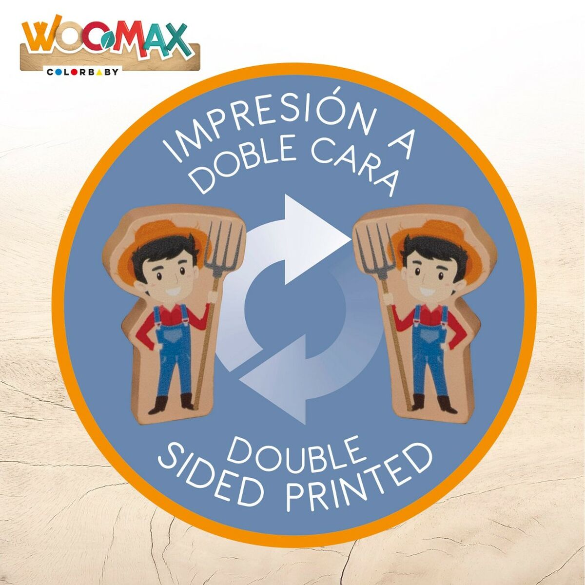Playset Woomax Fermă 9 Piese 4 Unități 19 x 18 x 19 cm - Jucarii si jocuri, Păpuși și figurine