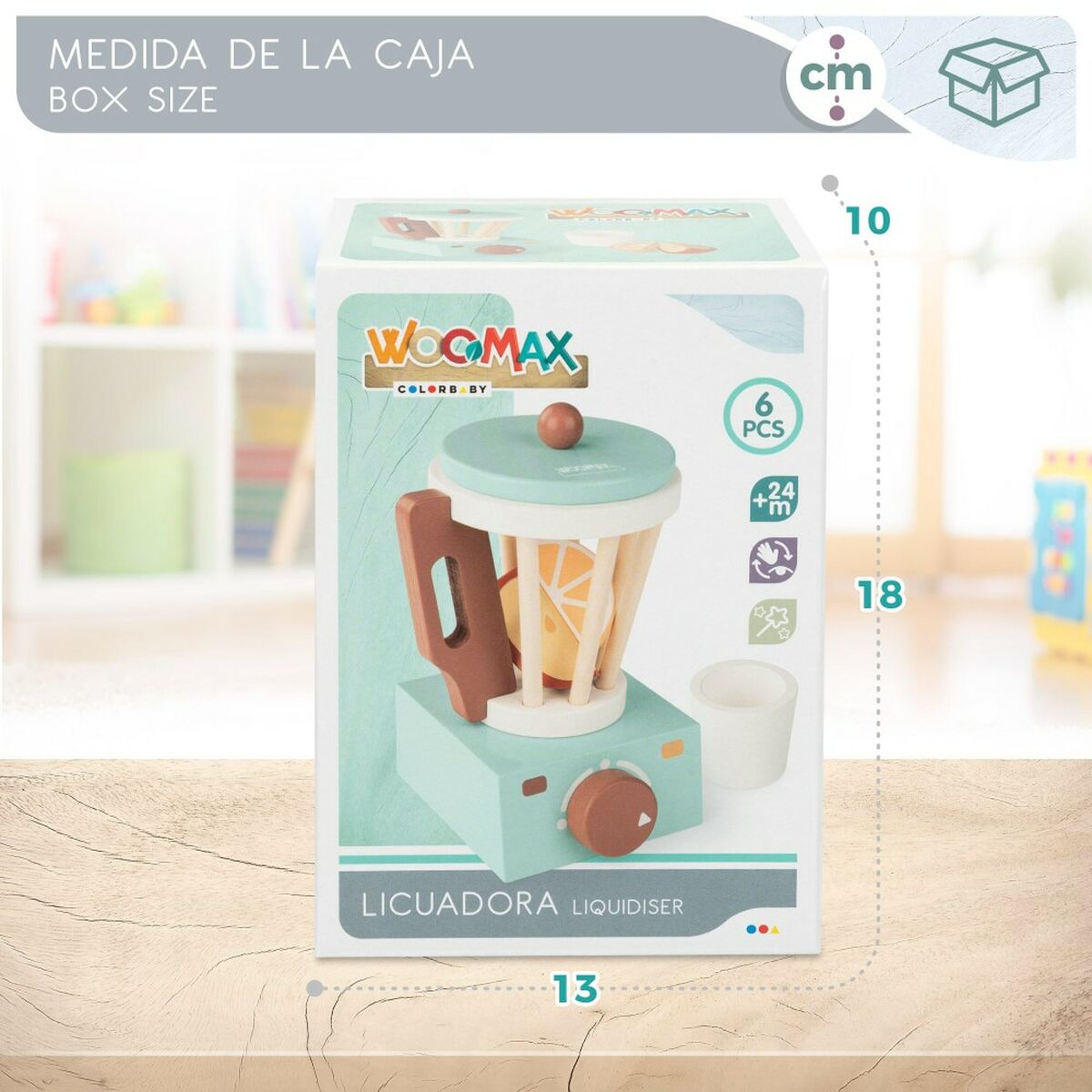 Mixer de jucărie Woomax 6 Piese 11,5 x 17,5 x 11,5 cm (6 Unități) - Jucarii si jocuri, Imitații de jocuri