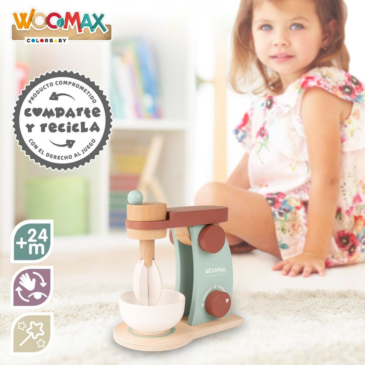 Blender jucărie Woomax 10 x 18 x 17 cm (6 Unități) - Jucarii si jocuri, Imitații de jocuri