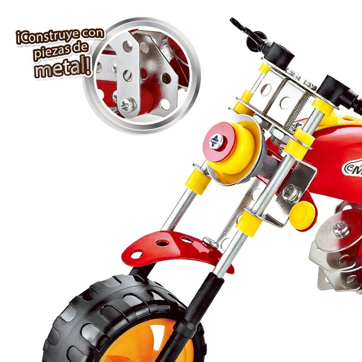 Set de Construcție Colorbaby Smart Theory 255 Piese Motocicletă (6 Unități) - Jucarii si jocuri
