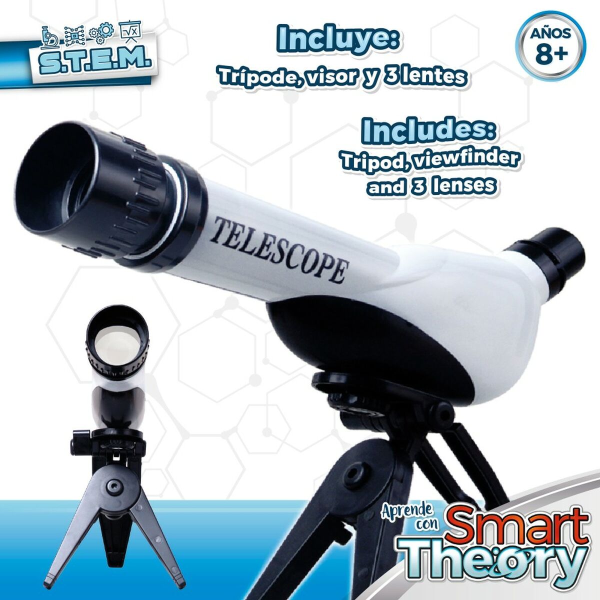 Telescop pentru copii Colorbaby Smart Theory 6 Unități - Jucarii si jocuri, Învățare și educație