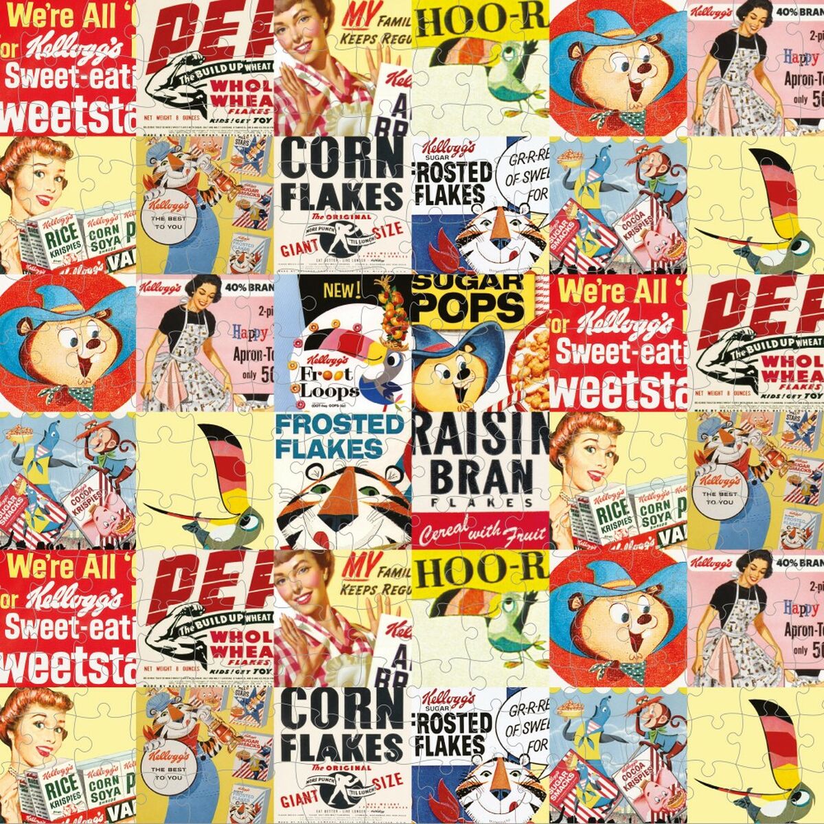 Puzzle Colorbaby Kellogg's Frosties 300 Piese 6 Unități 60 x 45 x 0,1 cm - Jucarii si jocuri, Puzzle-uri și puzzle-uri