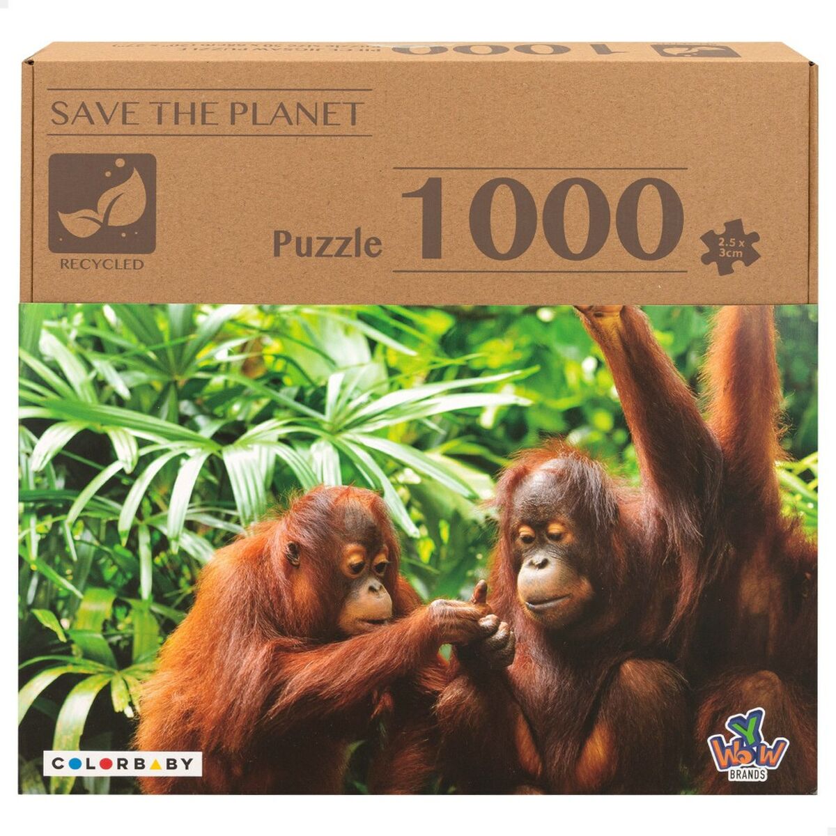 Puzzle Colorbaby Orangutan 6 Unități 68 x 50 x 0,1 cm - Jucarii si jocuri, Puzzle-uri și puzzle-uri