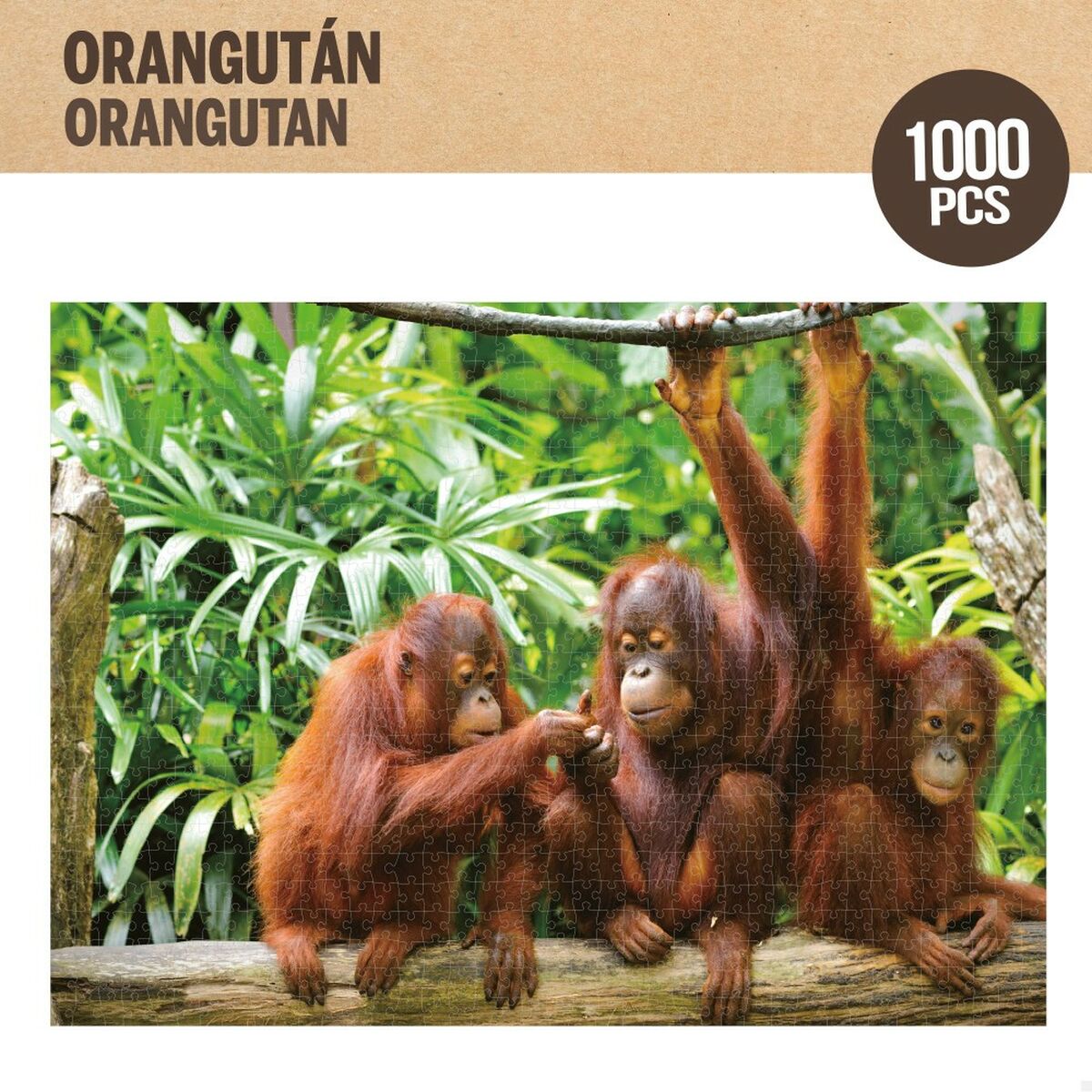 Puzzle Colorbaby Orangutan 6 Unități 68 x 50 x 0,1 cm - Jucarii si jocuri, Puzzle-uri și puzzle-uri