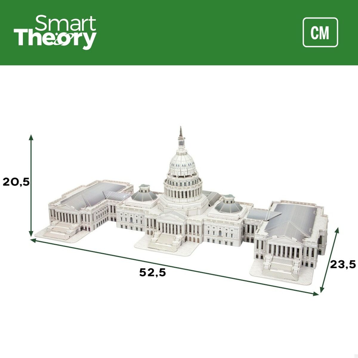 Puzzle 3D Colorbaby Capitolio 126 Piese 52,5 x 20,5 x 23,5 cm (6 Unități) - Jucarii si jocuri, Puzzle-uri și puzzle-uri