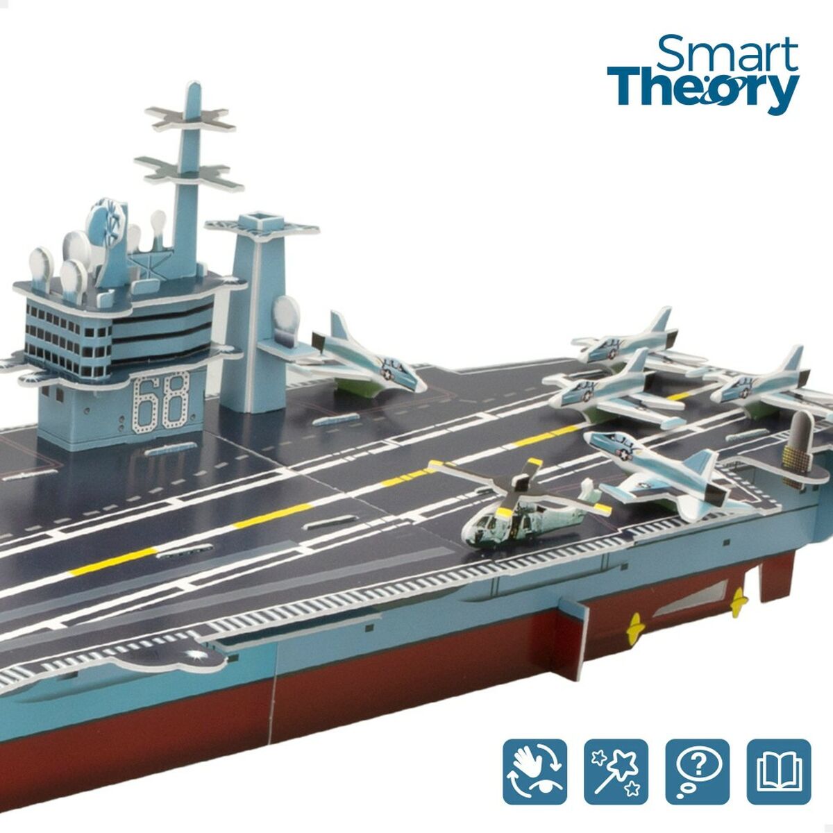 Puzzle 3D Colorbaby Nimitz Portavion 67 Piese 77 x 18 x 20 cm (6 Unități) - Jucarii si jocuri, Puzzle-uri și puzzle-uri