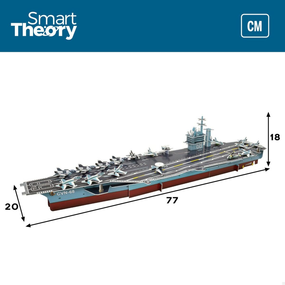 Puzzle 3D Colorbaby Nimitz Portavion 67 Piese 77 x 18 x 20 cm (6 Unități) - Jucarii si jocuri, Puzzle-uri și puzzle-uri