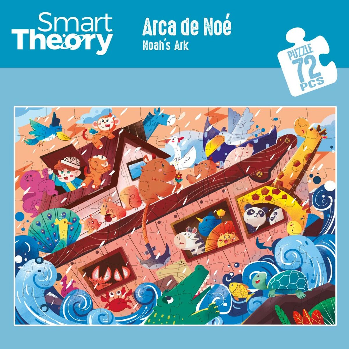 Puzzle Colorbaby Noah's Ark 72 Piese 90 x 60 cm (6 Unități) - Jucarii si jocuri, Puzzle-uri și puzzle-uri