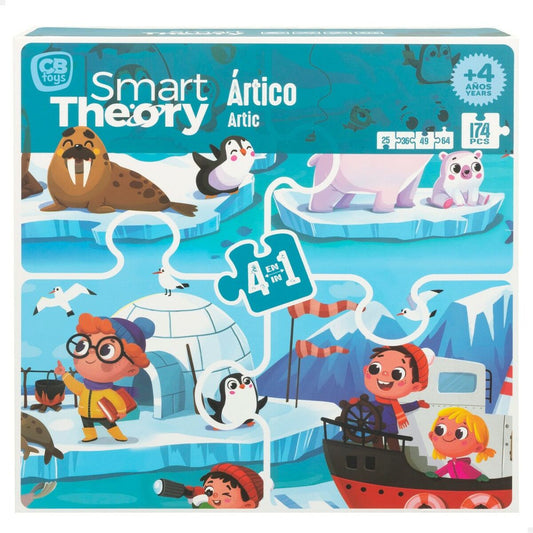 Puzzle pentru Copii Colorbaby Artic 4-ia-1 174 Piese 136 x 34 cm (6 Unități) - Jucarii si jocuri, Puzzle-uri și puzzle-uri