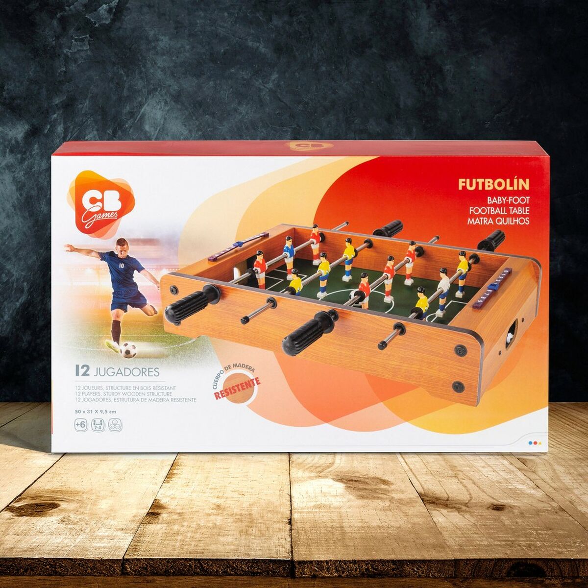 Masă de Fotbal Colorbaby 50 x 9,5 x 31 cm (4 Unități) - Jucarii si jocuri, Jocuri și accesorii