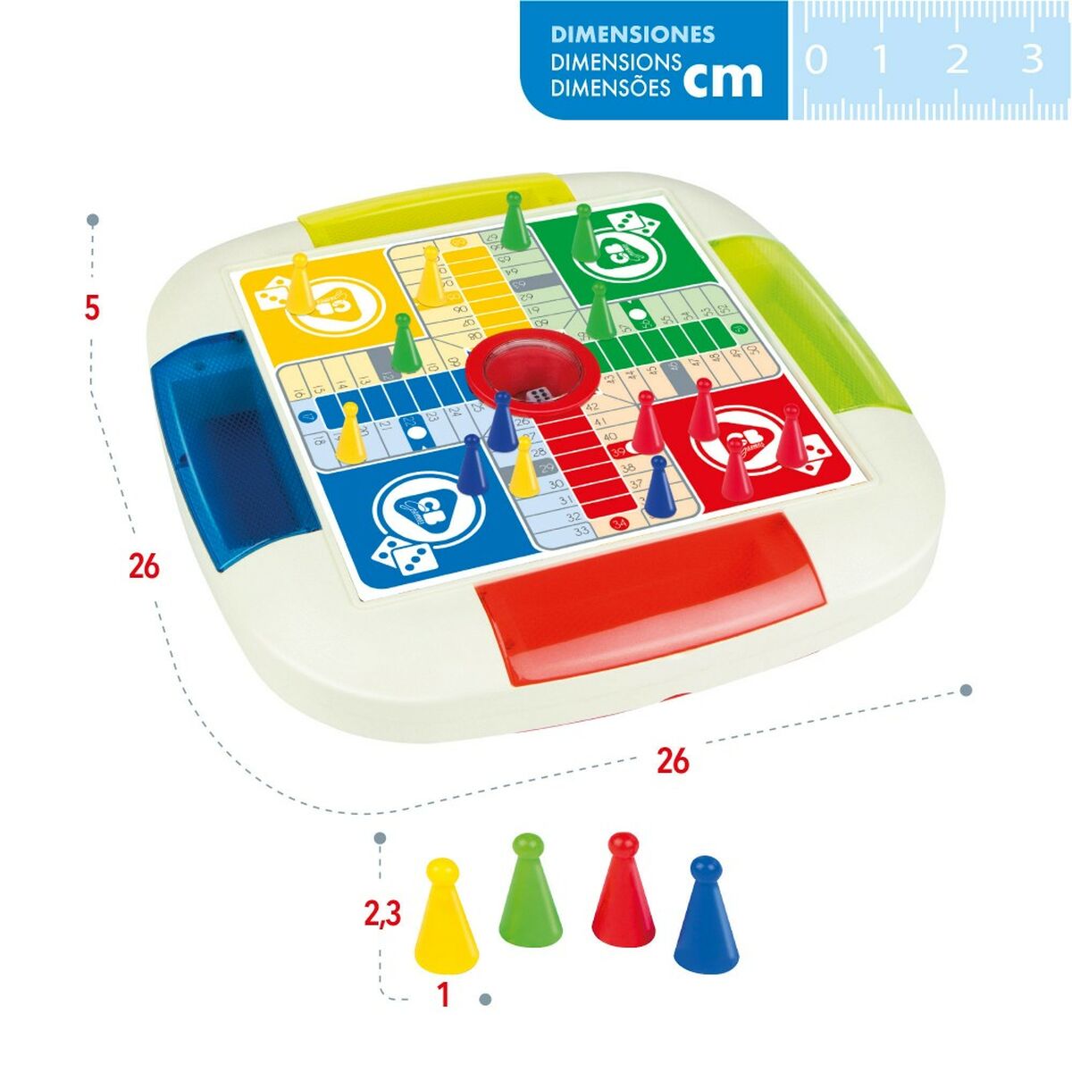 Tablă de Parchís și Oca Colorbaby 26 x 5 x 26 cm (6 Unități) - Jucarii si jocuri, Jocuri și accesorii