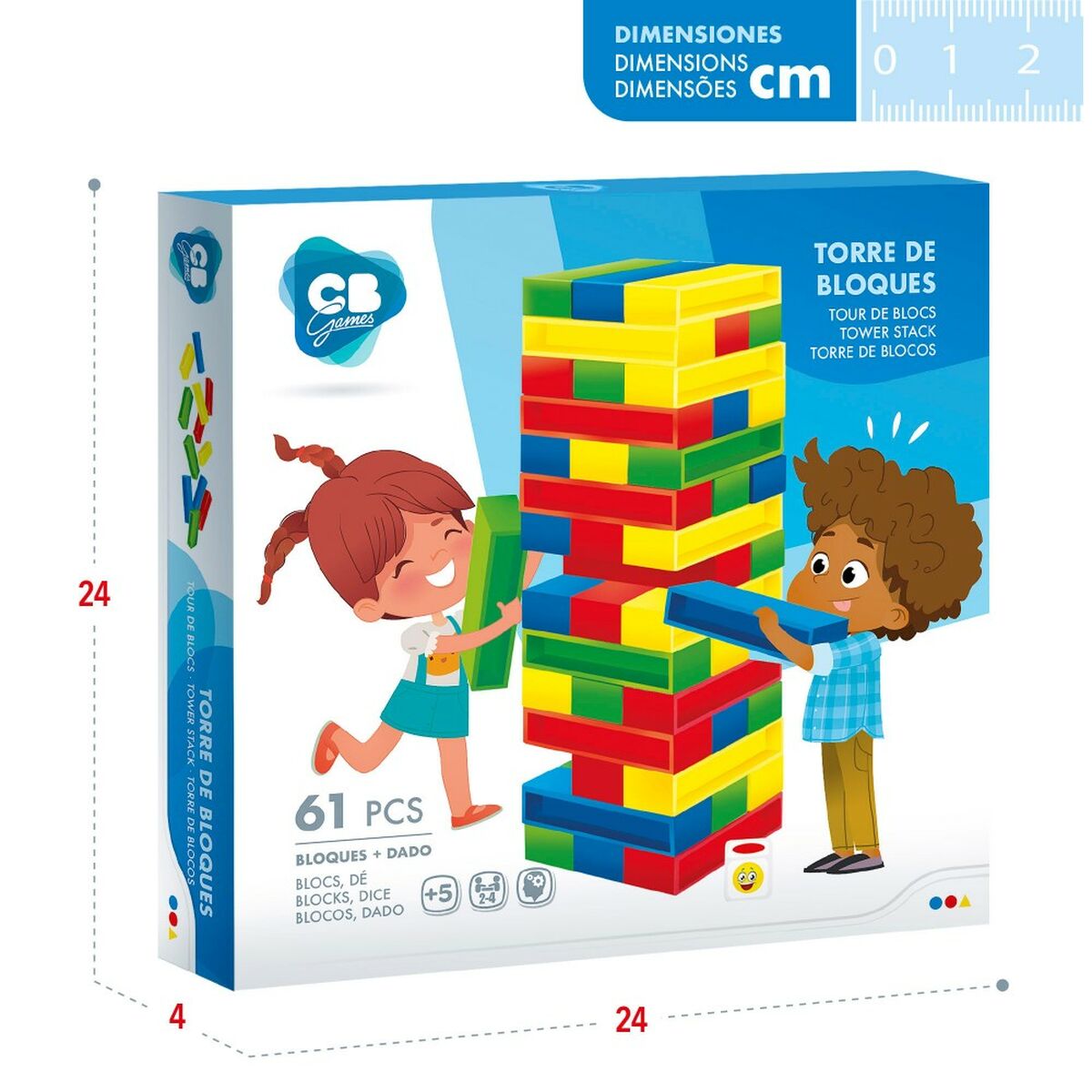 Plăci de Construcții CB Games 61 Piese - Jucarii si jocuri