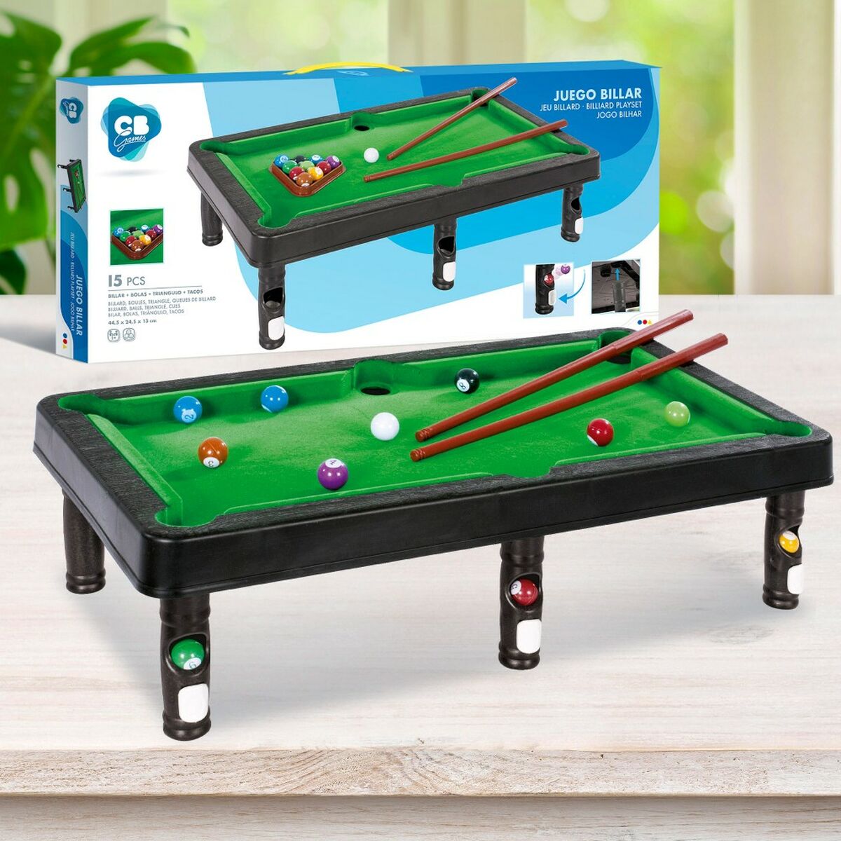 Masă de biliard Colorbaby 44,5 x 13 x 24,5 cm - Jucarii si jocuri, Jocuri și accesorii
