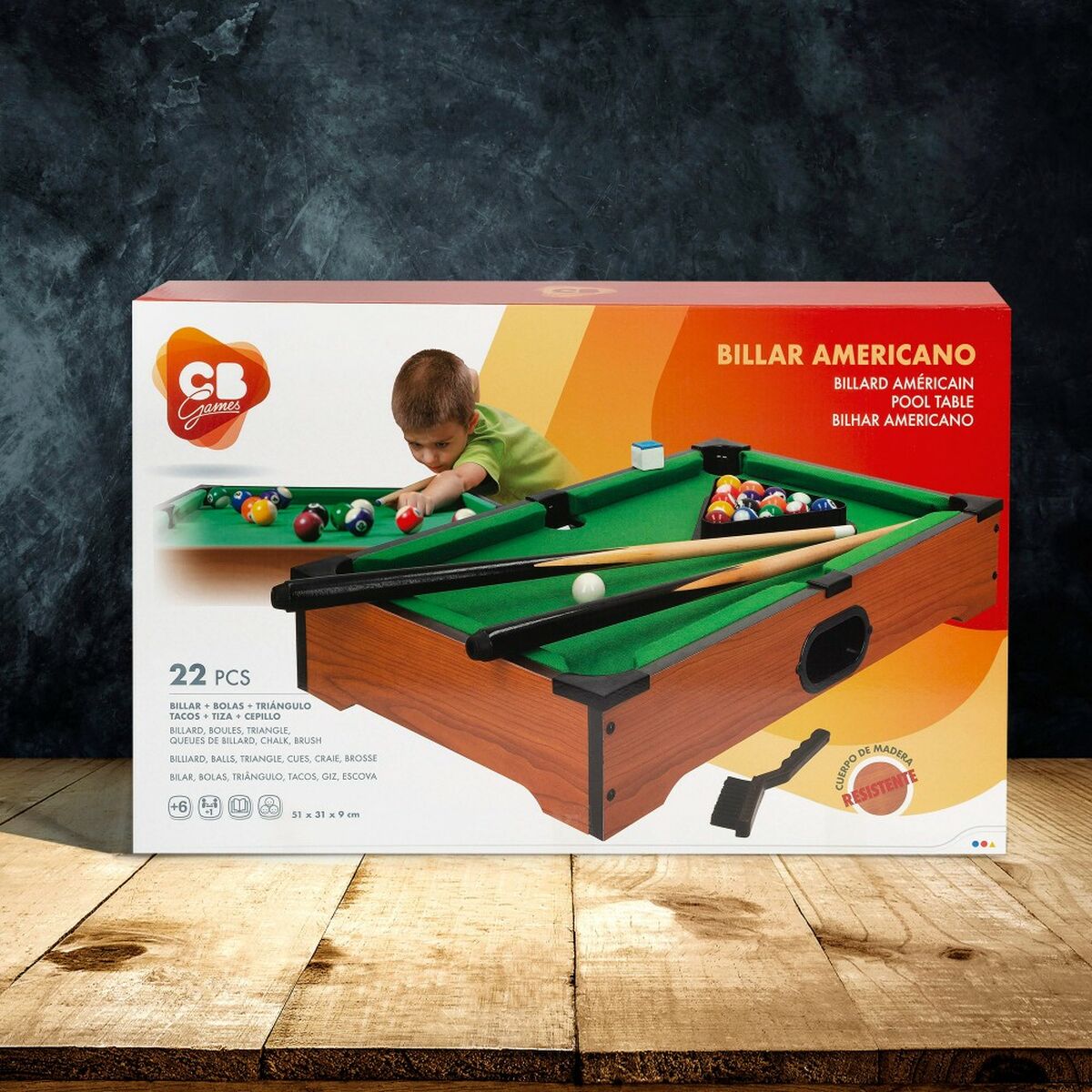 Masă de Biliard Colorbaby 51 x 9 x 31 cm (2 Unități) - Jucarii si jocuri, Jocuri și accesorii