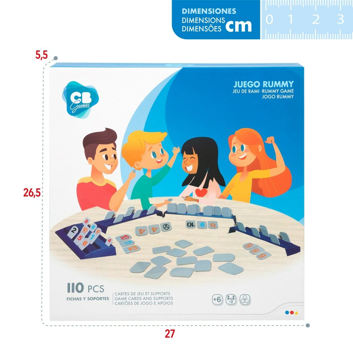 Joc de Masă Colorbaby 26 x 3 x 10 cm (6 Unități) - Jucarii si jocuri, Jocuri și accesorii