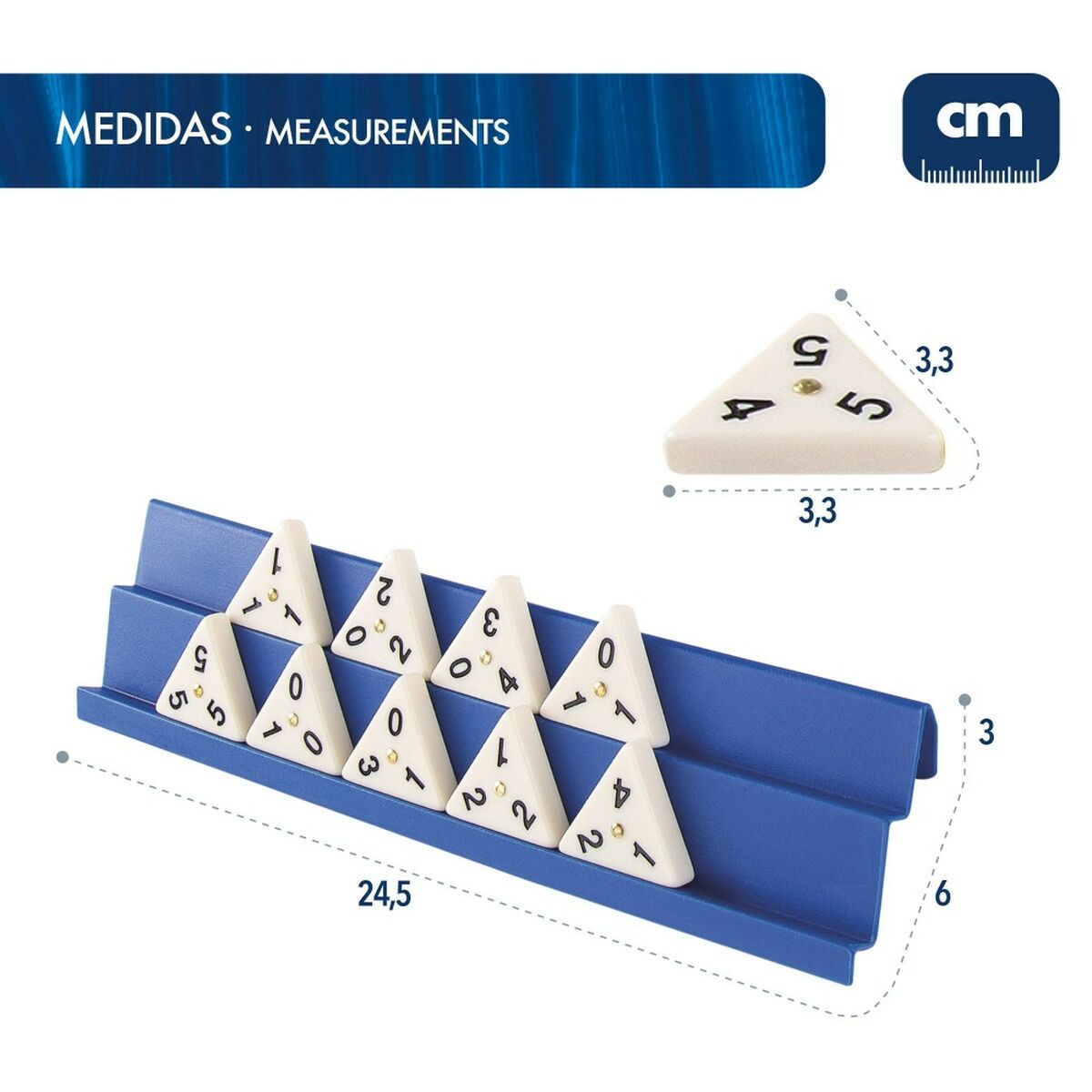 Joc de Masă Colorbaby Rummi 24,5 x 3 x 6 cm (6 Unități) (60 Piese) - Jucarii si jocuri, Jocuri și accesorii