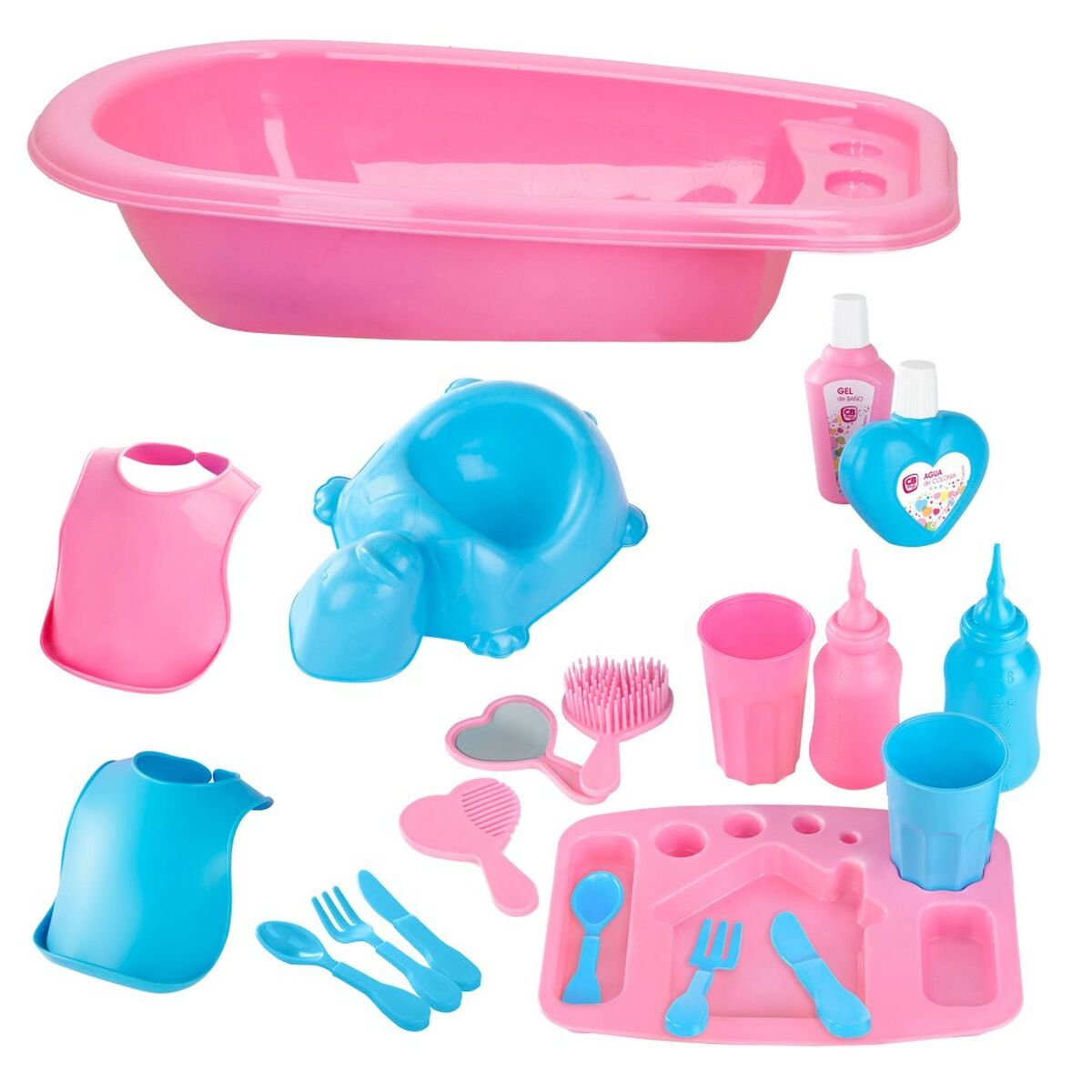 Accesorii pentru papusi Colorbaby Păpușă Bebe 20 Piese 39 x 9,5 x 21,5 cm 6 Unități - Jucarii si jocuri, Păpuși și accesorii