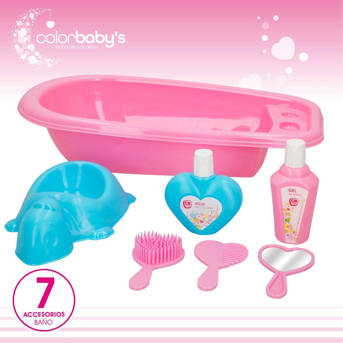 Accesorii pentru papusi Colorbaby Păpușă Bebe 20 Piese 39 x 9,5 x 21,5 cm 6 Unități - Jucarii si jocuri, Păpuși și accesorii