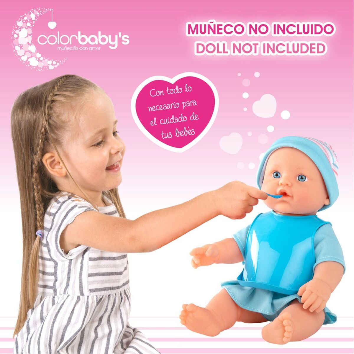 Accesorii pentru papusi Colorbaby Păpușă Bebe 20 Piese 39 x 9,5 x 21,5 cm 6 Unități - Jucarii si jocuri, Păpuși și accesorii