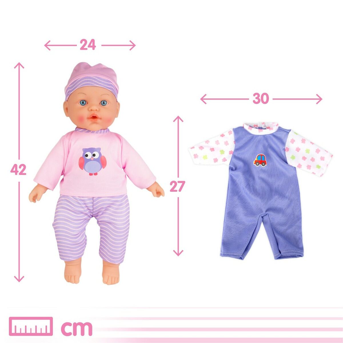 Păpușă bebeluș Colorbaby 2 Unități 24 x 42 x 11 cm - Jucarii si jocuri, Păpuși și accesorii