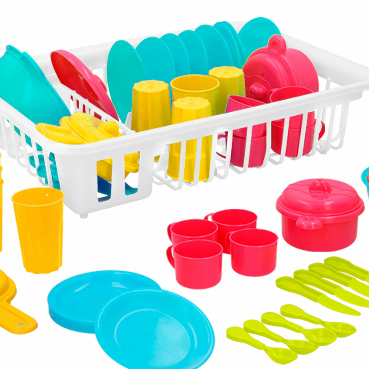 Set de Menaj pentru Copii Colorbaby Jucărie Drenor 35 Piese (15 Unități) - Jucarii si jocuri, Imitații de jocuri