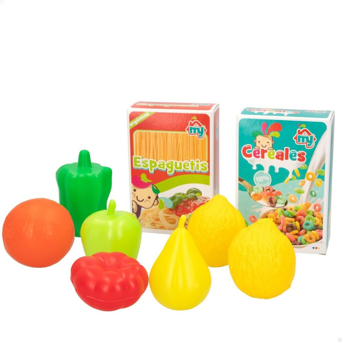 Set de Alimente de Jucărie Colorbaby Menaj și ustensile de bucătărie 34 Piese 33 Piese (16 Unități) - Jucarii si jocuri, Imitații de jocuri