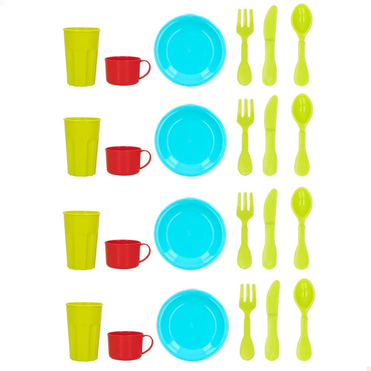 Set de Alimente de Jucărie Colorbaby Menaj și ustensile de bucătărie 34 Piese 33 Piese (16 Unități) - Jucarii si jocuri, Imitații de jocuri