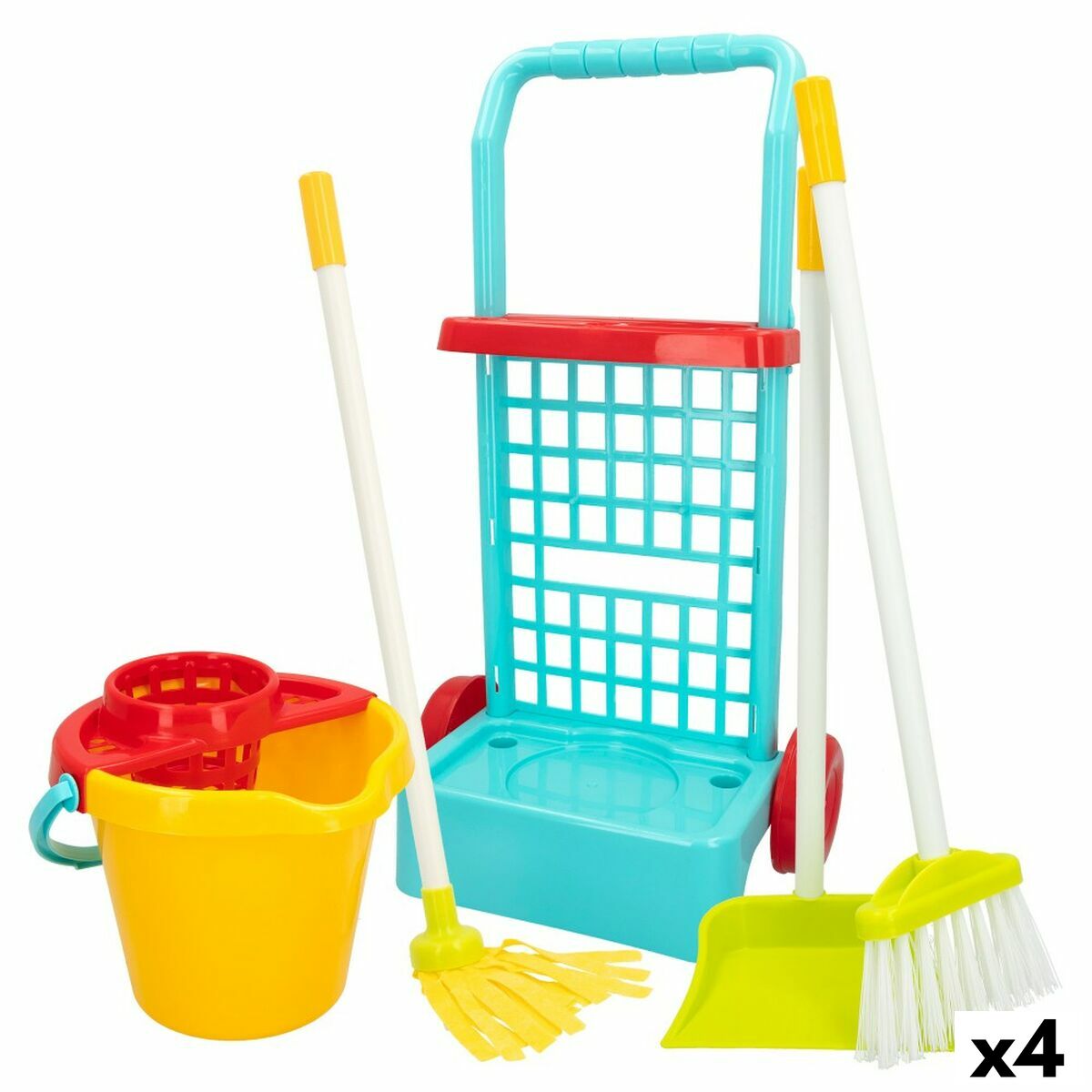 Coș de Curățare cu Accesorii Colorbaby My Home 30,5 x 55,5 x 19,5 cm (4 Unități) - Jucarii si jocuri, Imitații de jocuri