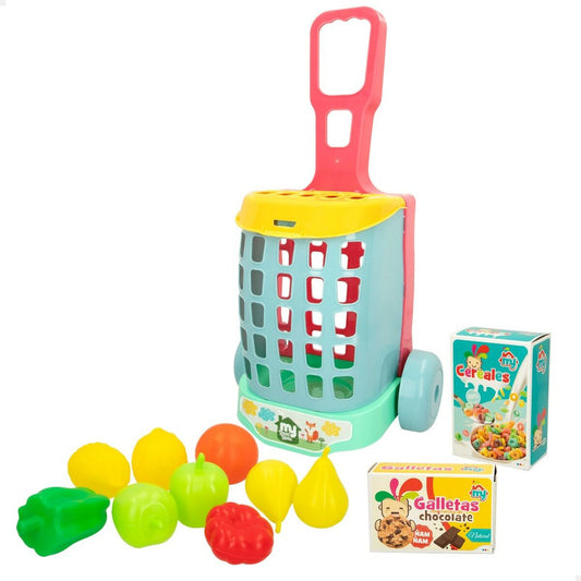 Cărucior de cumpărături Colorbaby My Home Jucărie 12 Piese 15 x 10 x 6 cm 8 Unități - Jucarii si jocuri, Imitații de jocuri