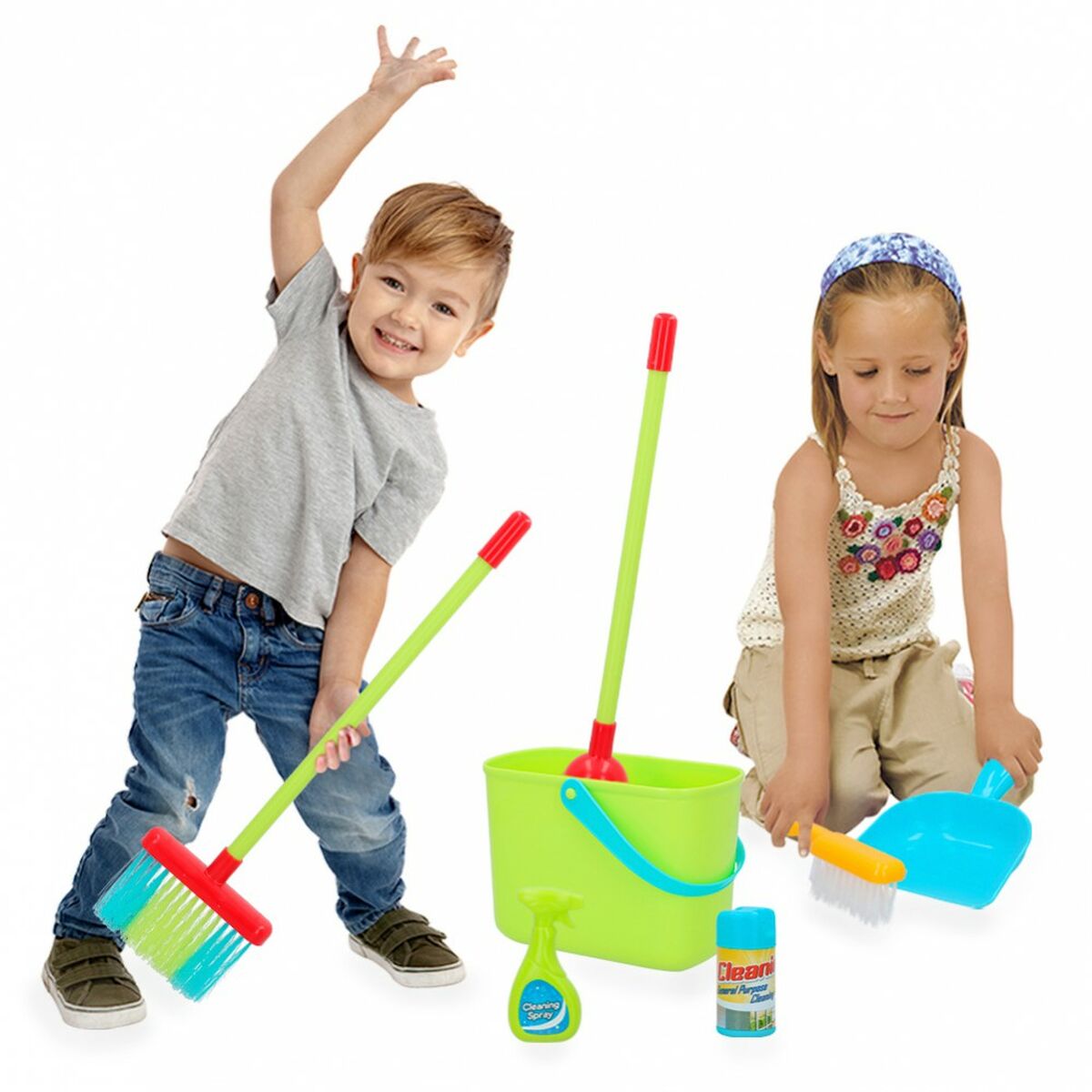 Kit de curățare et de depozitare PlayGo 6 x 50 x 6 cm (4 Unități) - Jucarii si jocuri, Imitații de jocuri