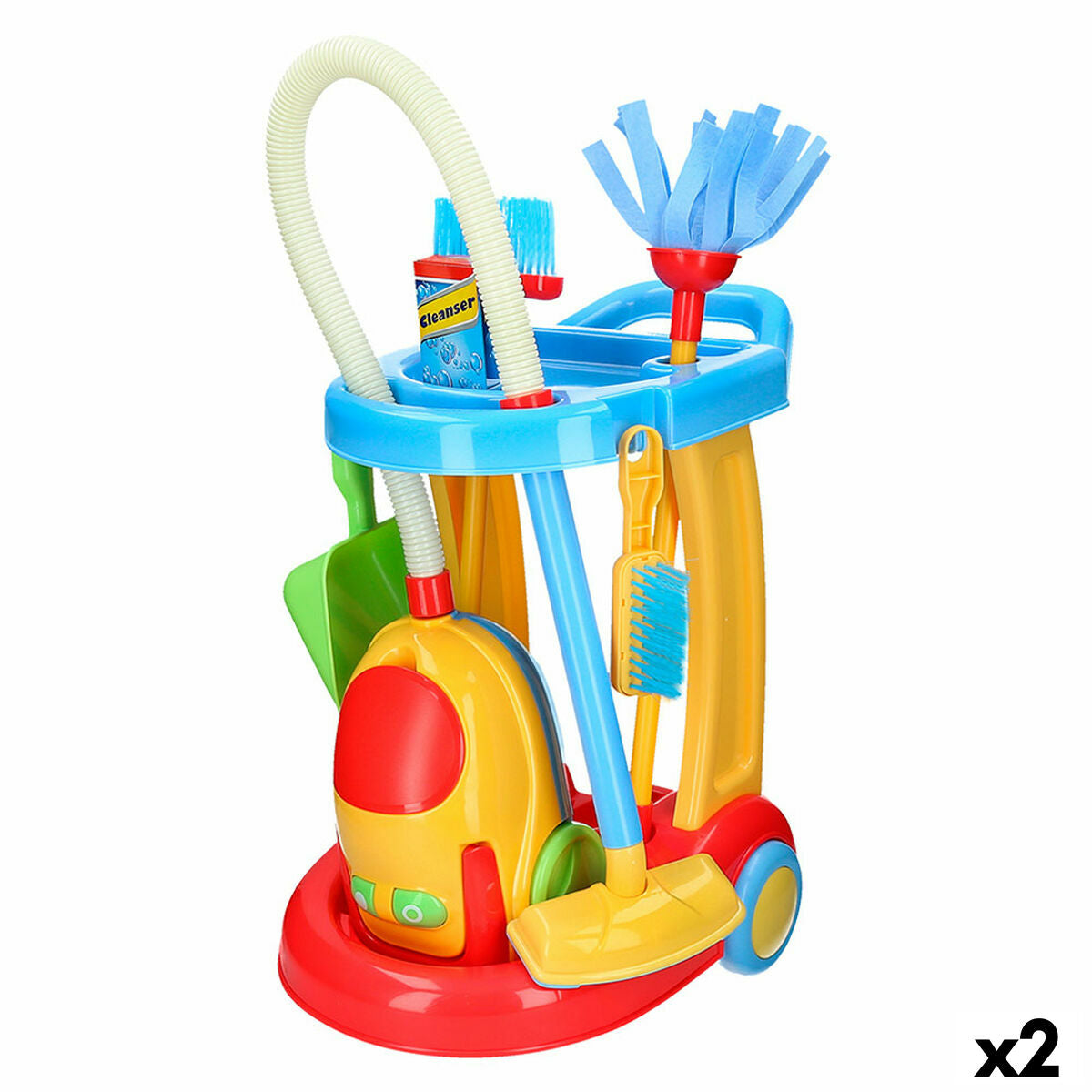 Coș de Curățare cu Accesorii PlayGo 30,5 x 67 x 37 cm (2 Unități) - Jucarii si jocuri, Imitații de jocuri