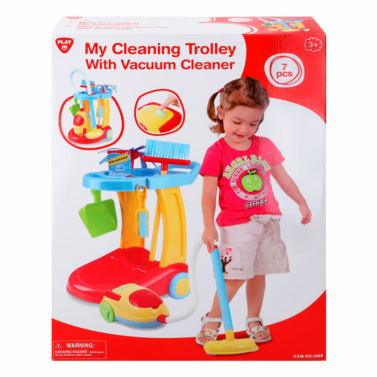 Coș de Curățare cu Accesorii PlayGo 30,5 x 67 x 37 cm (2 Unități) - Jucarii si jocuri, Imitații de jocuri