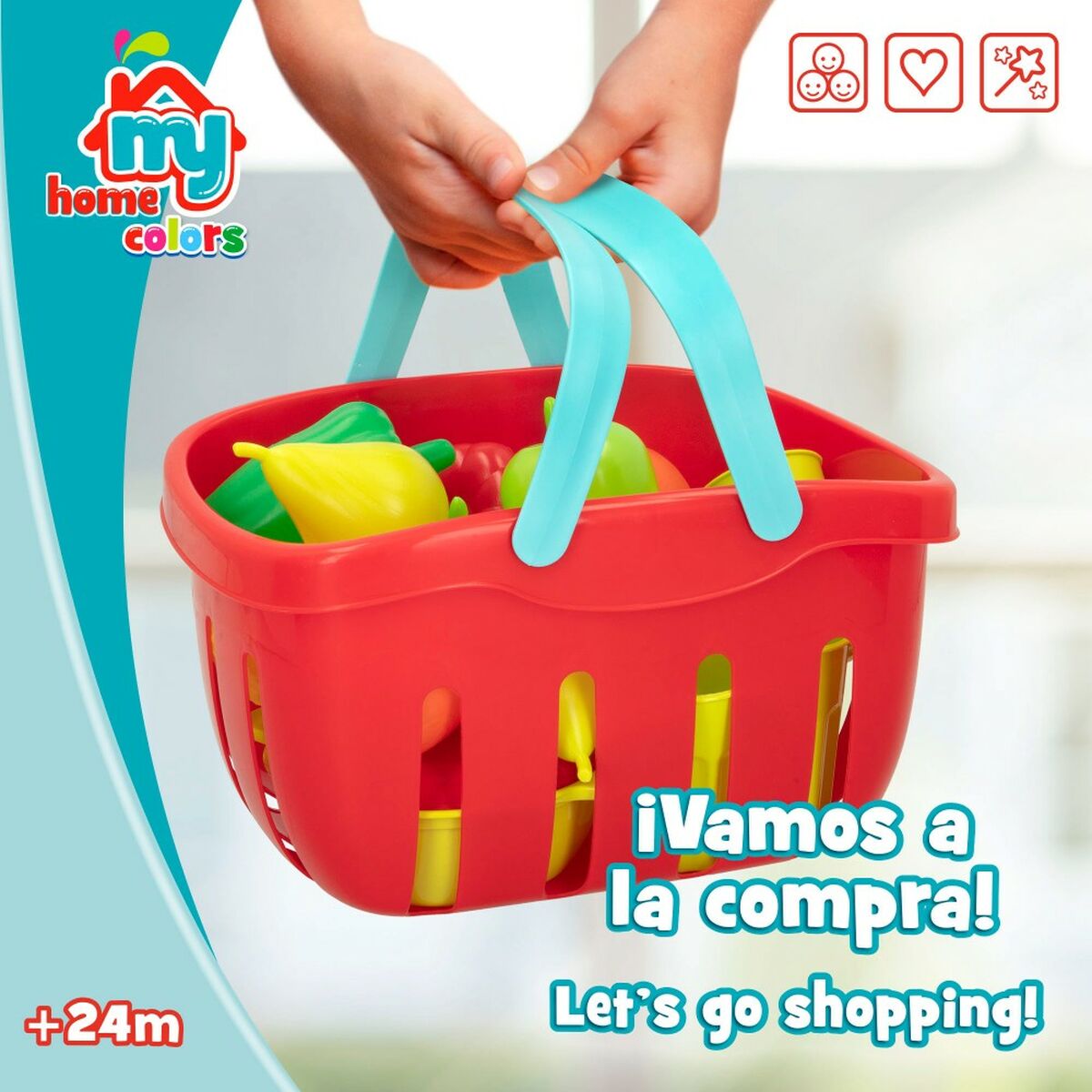 Set de Alimente de Jucărie Colorbaby Menaj și ustensile de bucătărie 36 Piese (12 Unități) - Jucarii si jocuri, Imitații de jocuri
