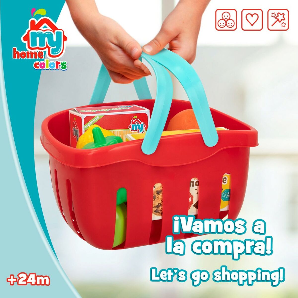 Set de Alimente de Jucărie Colorbaby Menaj și ustensile de bucătărie 33 Piese (12 Unități) - Jucarii si jocuri, Imitații de jocuri