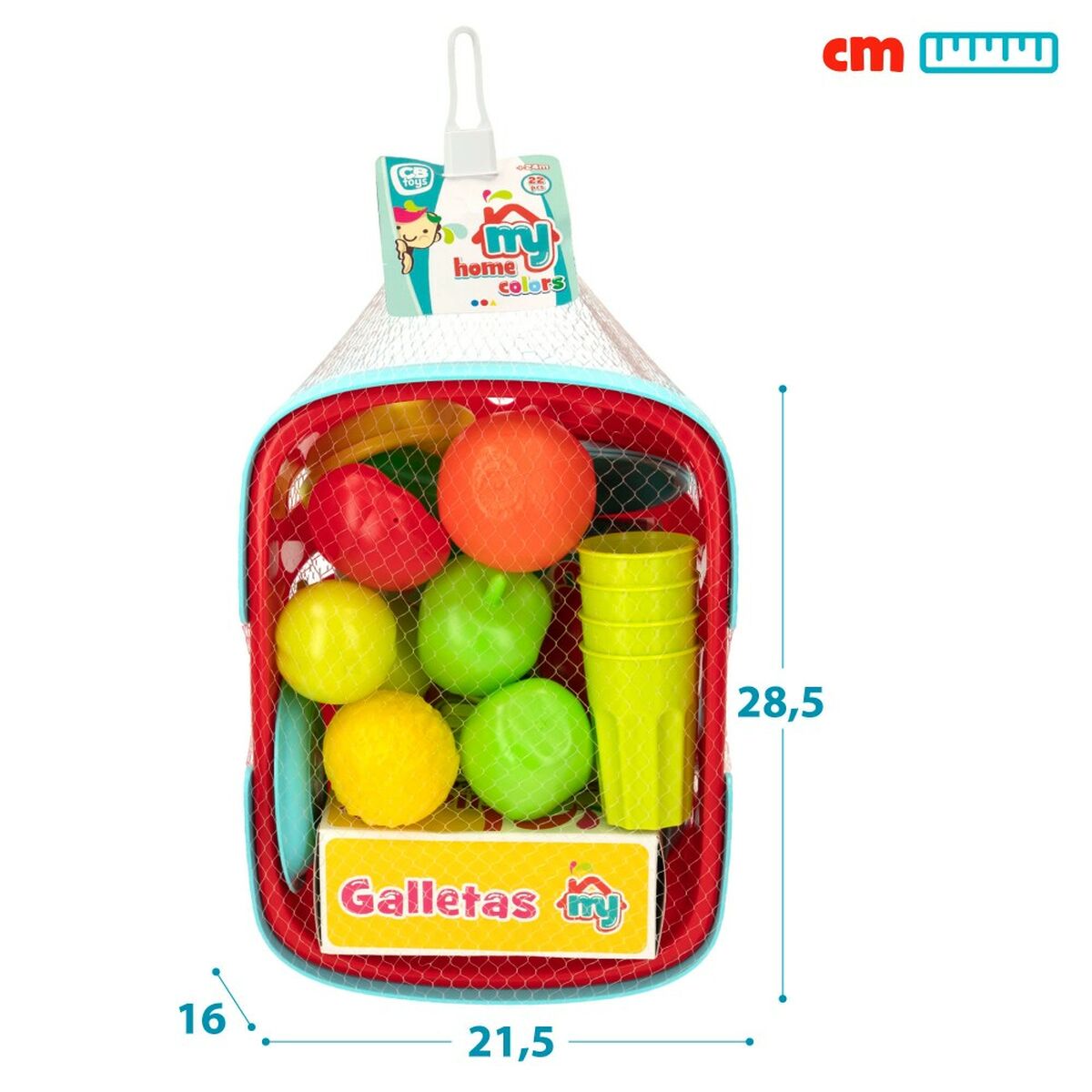 Set de Alimente de Jucărie Colorbaby Menaj și ustensile de bucătărie 33 Piese (12 Unități) - Jucarii si jocuri, Imitații de jocuri