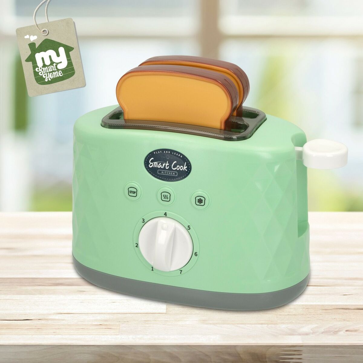 Toaster jucărie Colorbaby Sunet 18 x 11,5 x 9,5 cm (6 Unități) - Jucarii si jocuri, Imitații de jocuri