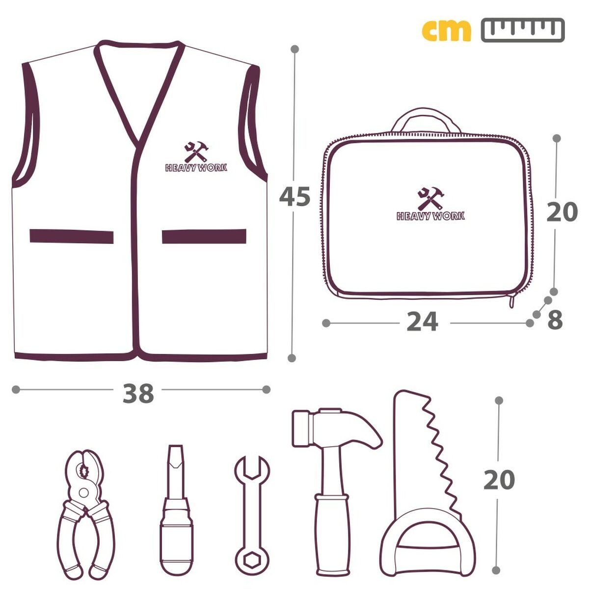 Set de Unelte Colorbaby My Tools 4 Unități - Jucarii si jocuri, Imitații de jocuri