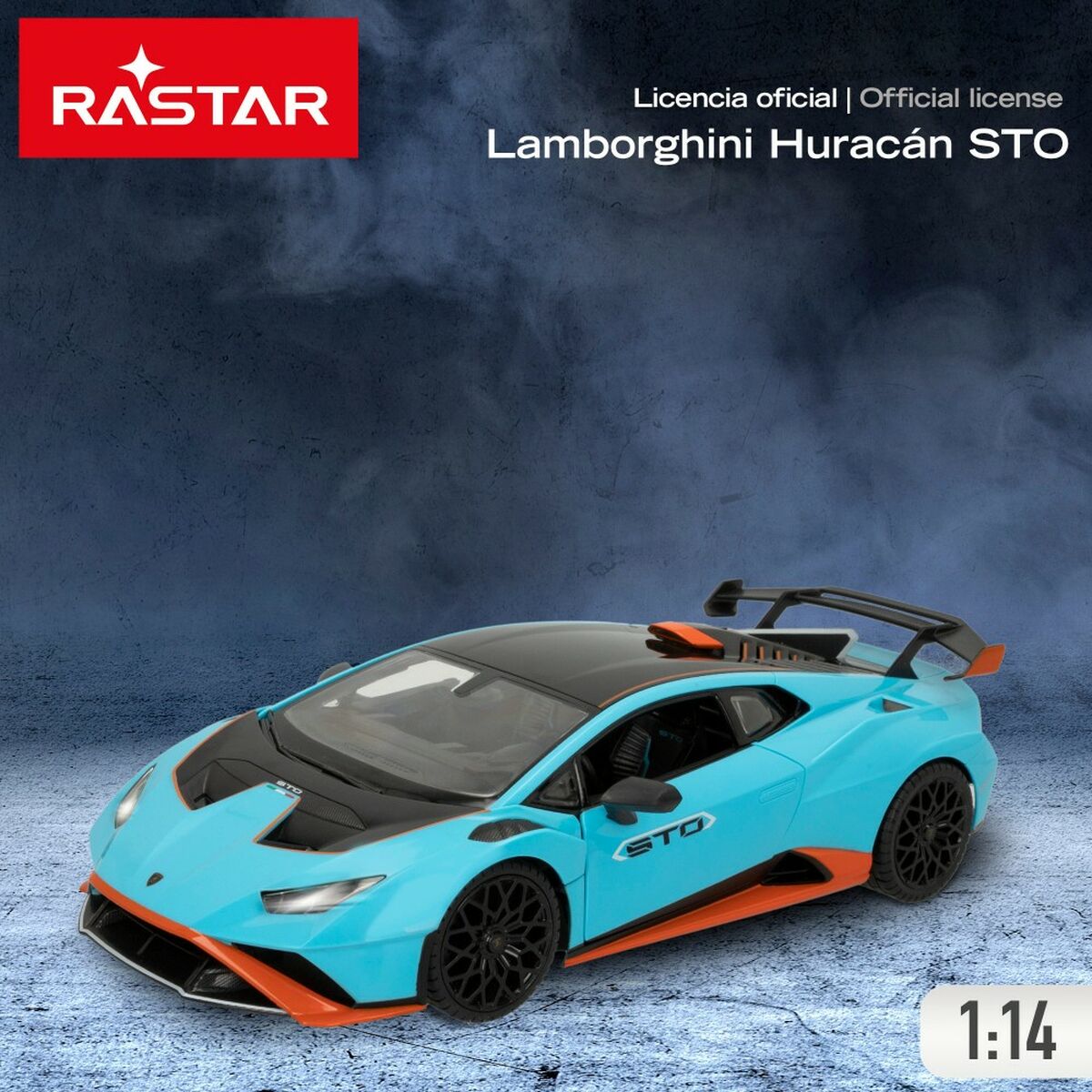 Mașină Radio Control Lamborghini Huracán STO Albastru 1:14 (2 Unități) - Jucarii si jocuri, Vehicule
