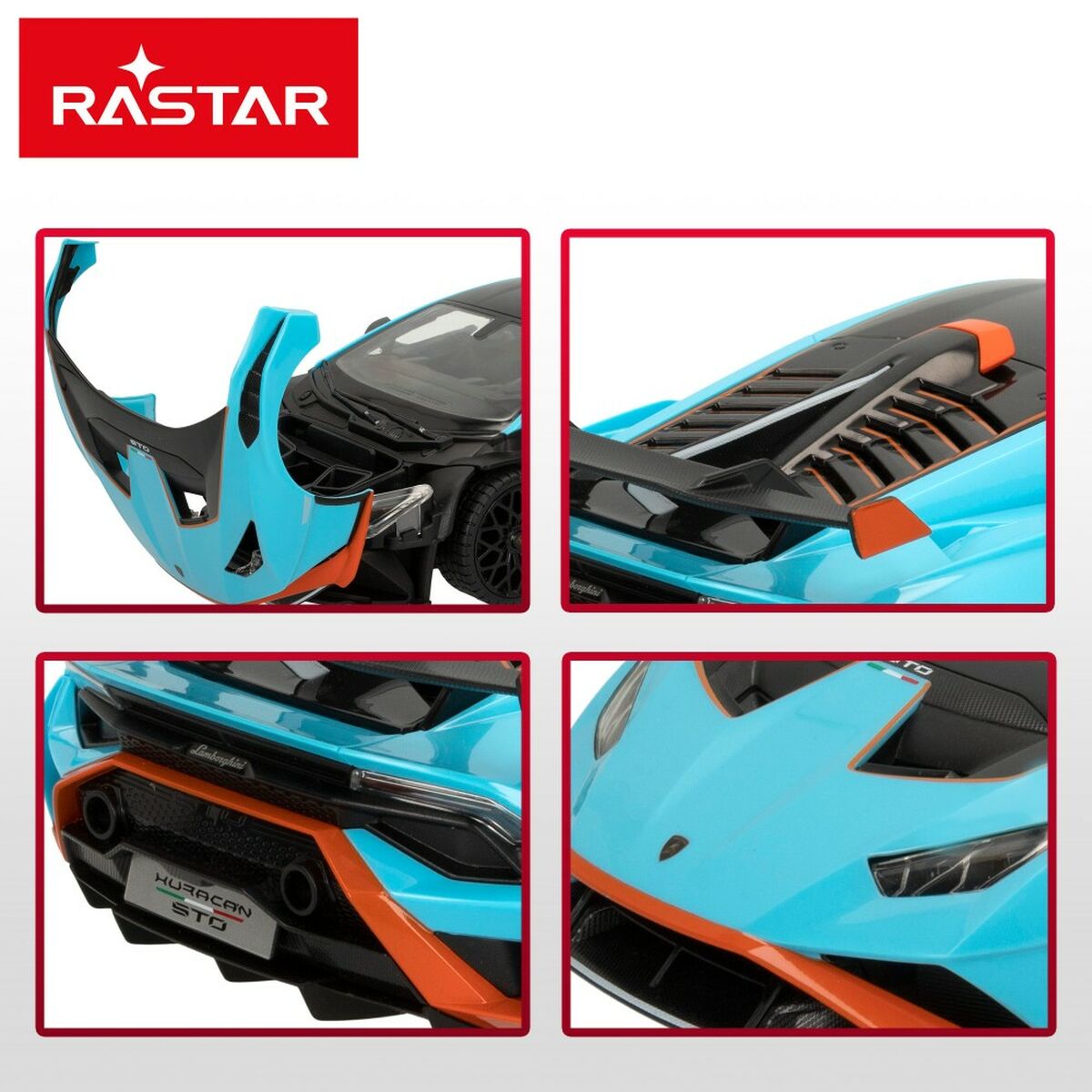 Mașină Radio Control Lamborghini Huracán STO Albastru 1:14 (2 Unități) - Jucarii si jocuri, Vehicule