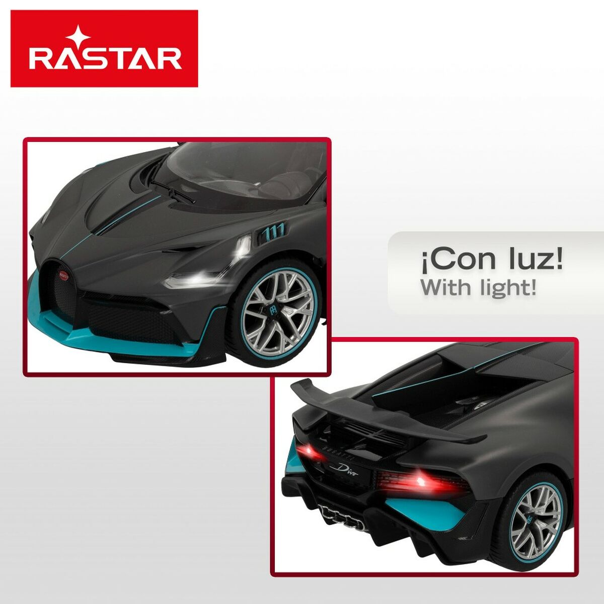 Mașină Radio Control Bugatti Divo 1:14 Gri închis (2 Unități) - Jucarii si jocuri, Vehicule