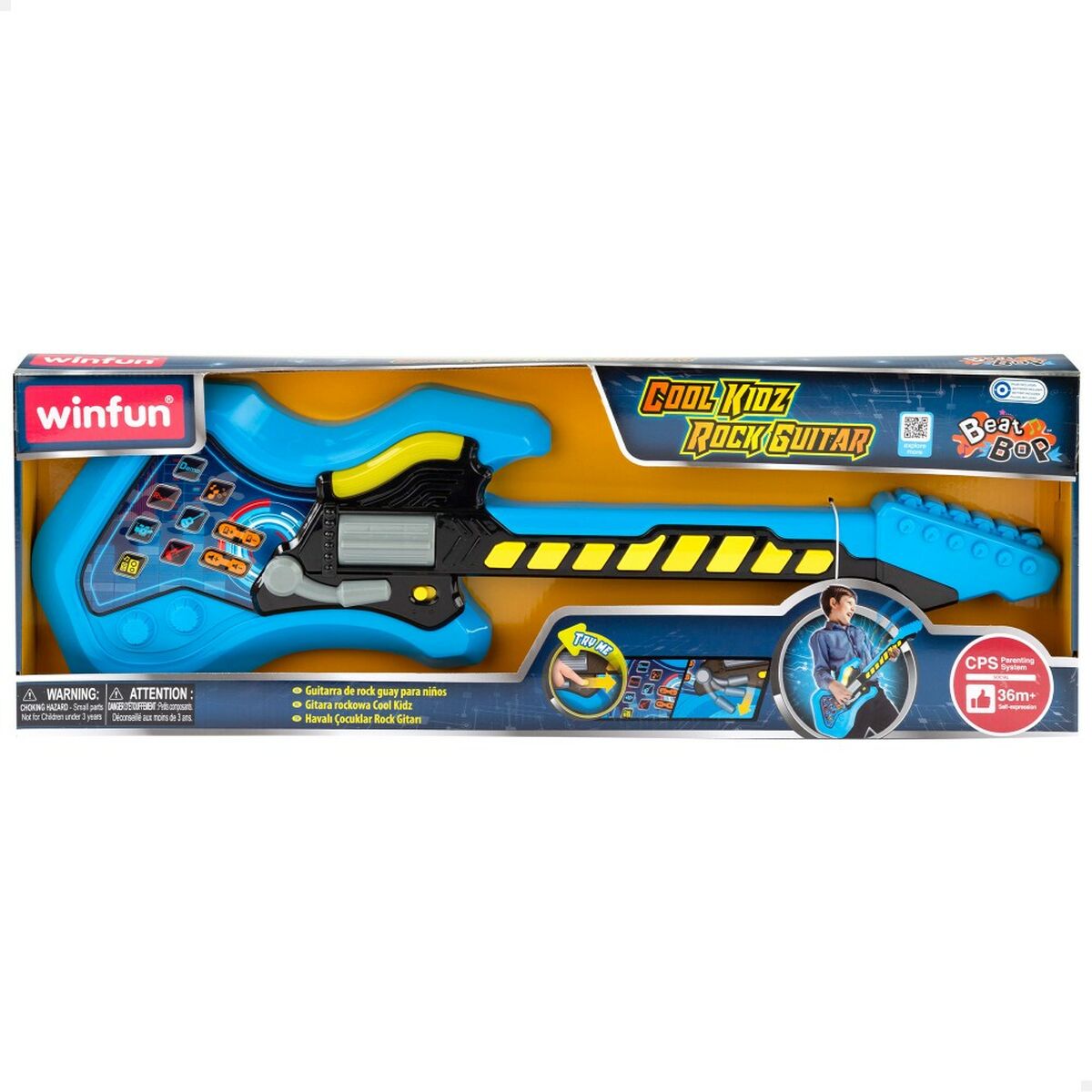 Chitară pentru Copii Winfun Cool Kidz Electric 63 x 20,5 x 4,5 cm (6 Unități) - Jucarii si jocuri, Instrumente muzicale pentru copii