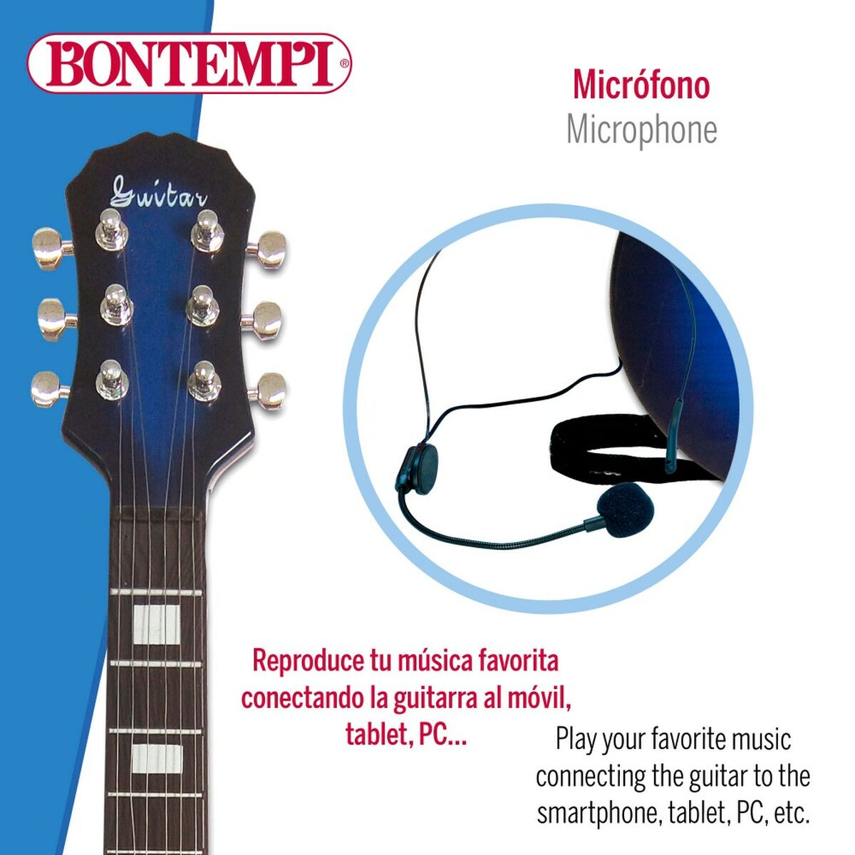 Chitară pentru Copii Bontempi ROCK - Jucarii si jocuri, Instrumente muzicale pentru copii